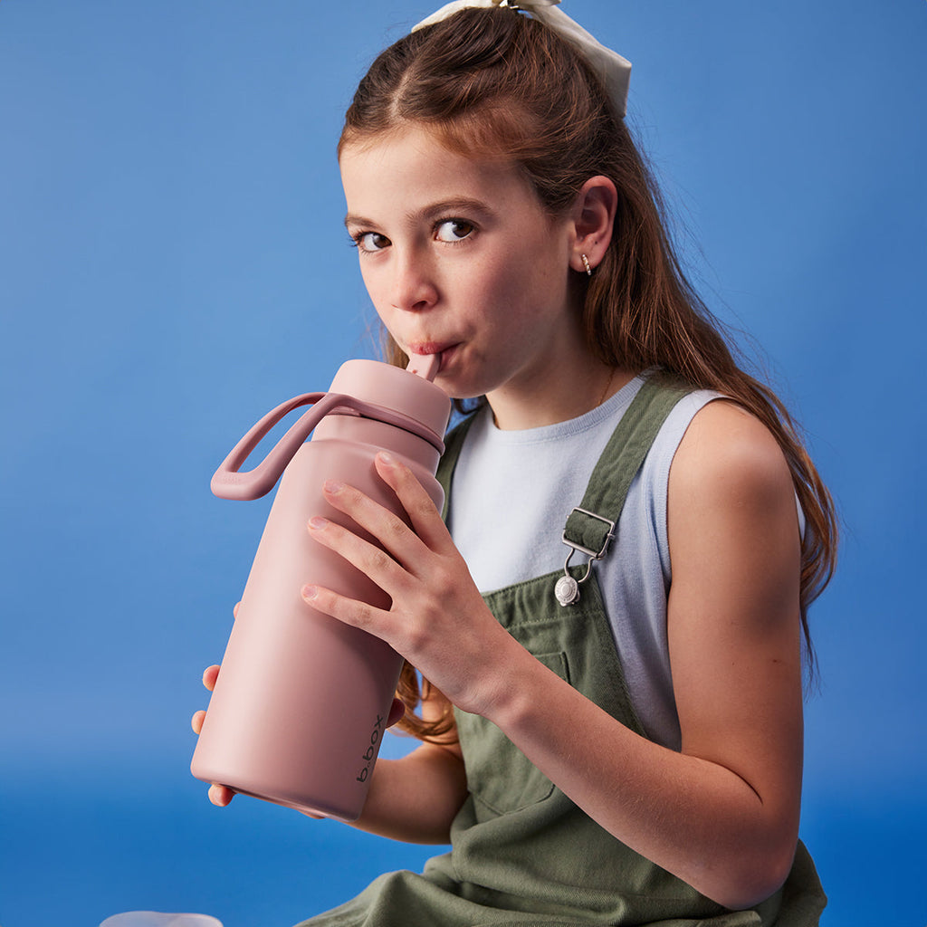 Geïsoleerde Flip Top 1 liter fles - bessen smoothie