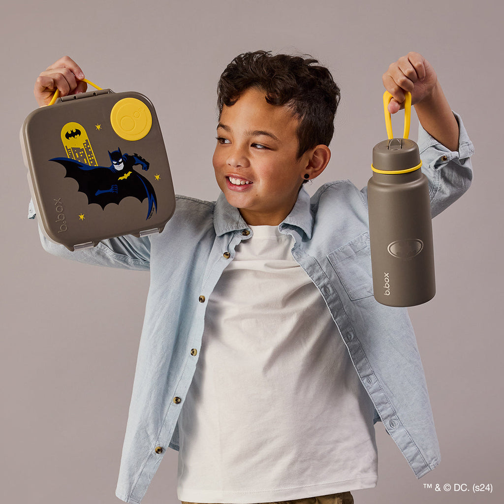 Batman by b.box - 1L insulated flip top bottle