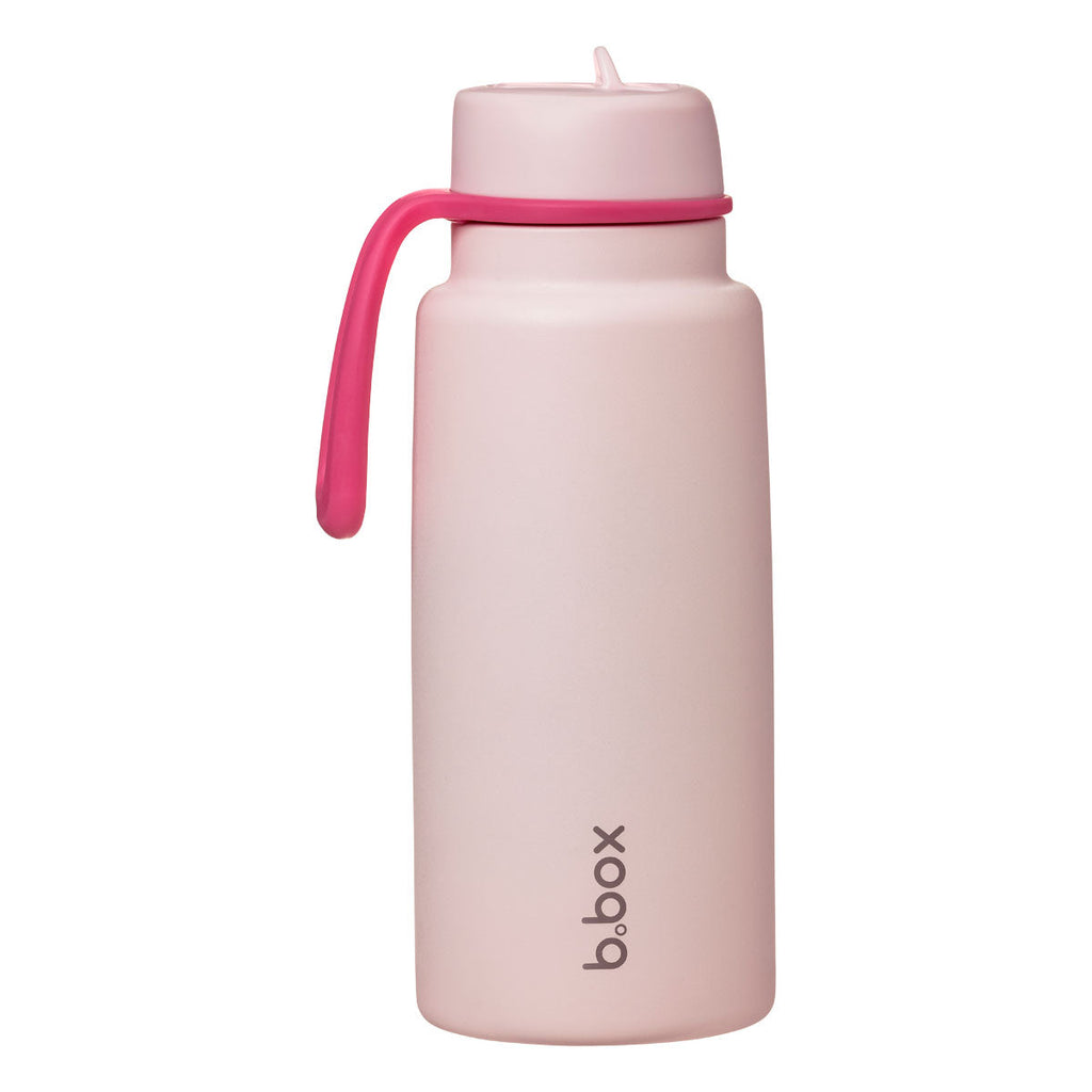 Geïsoleerde Flip Top 1 liter fles - roze paradijs
