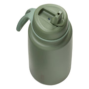Insulated Flip Top 1 Litre Bottle - olive