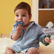 child with Wrist Teether - Sage - b.box for kids