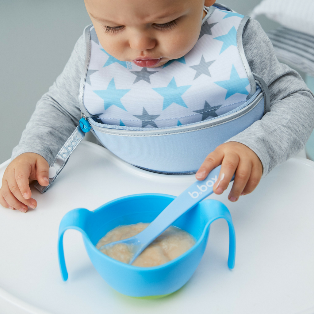 Bowl + straw - lemon sherbet - b.box for kids
