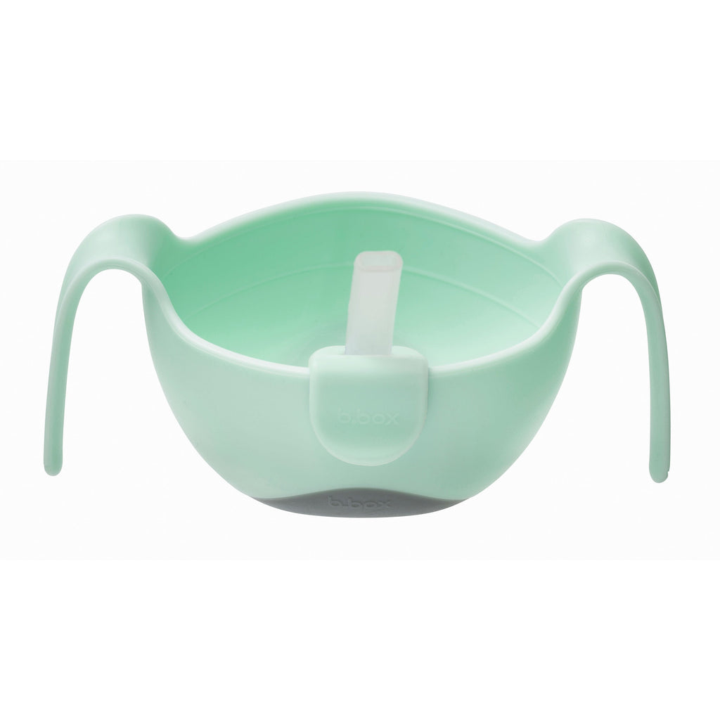 Bowl + straw - pistachio - b.box for kids