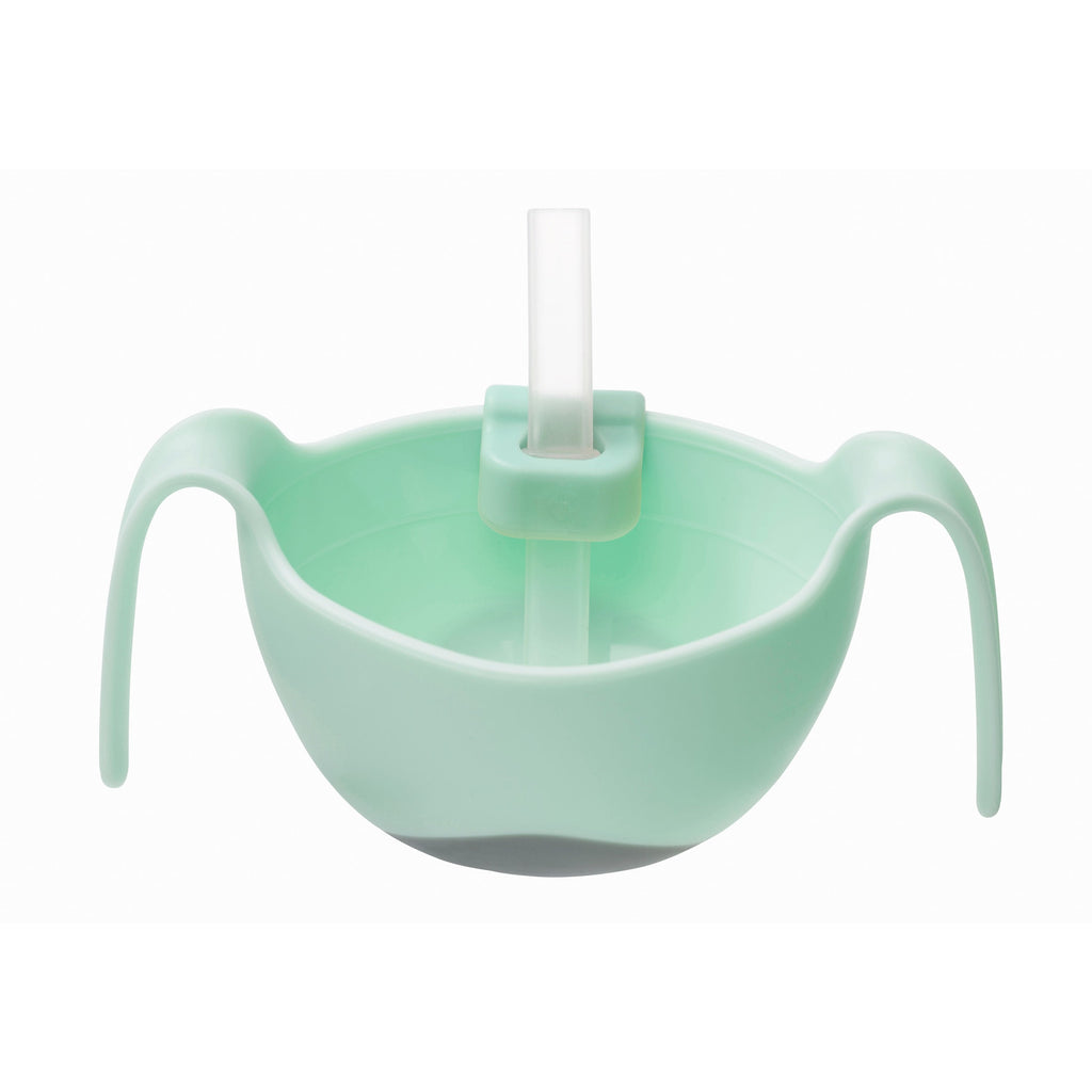 Bowl + straw - pistachio - b.box for kids