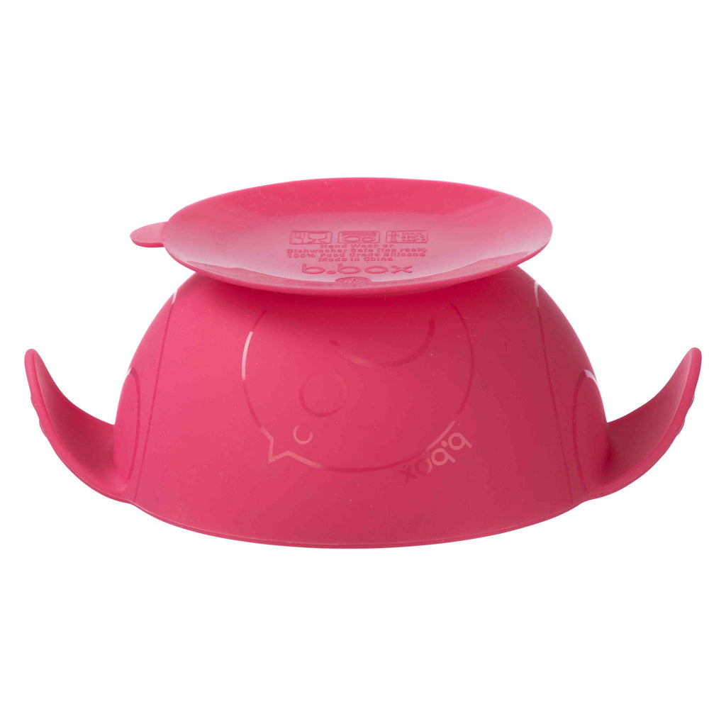 silicone first feeding set - strawberry shake - b.box for kids