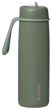 690 ml geïsoleerde fles met klapdeksel - olijfgroen