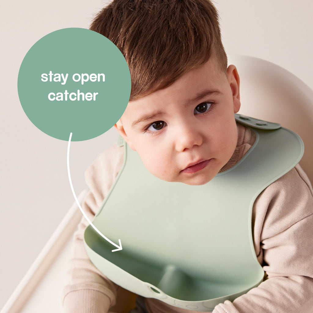 Bavoir en silicone - Sage