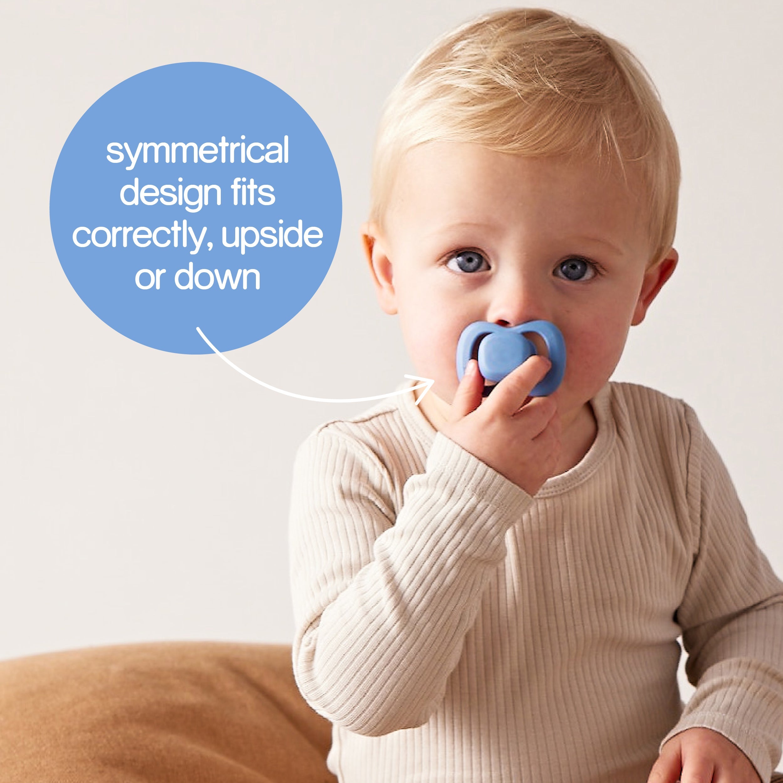 pacifier twin pack - vanilla + latte (latex only)