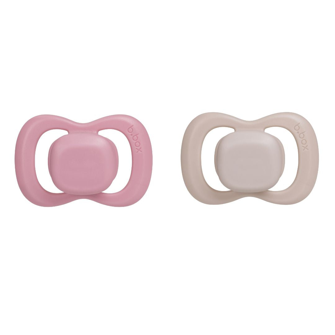 pacifier twin pack - berry + blush