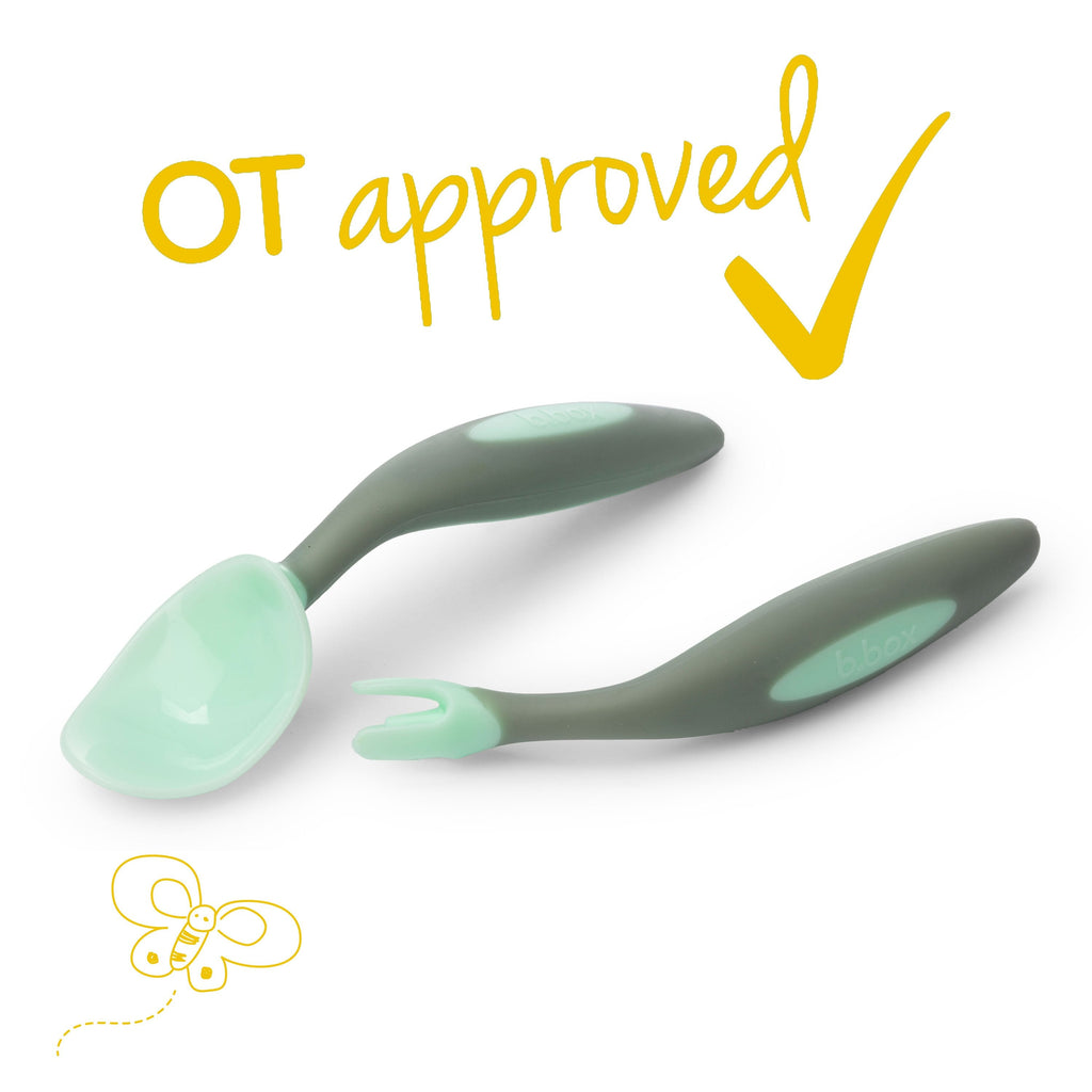 Toddler cutlery set - pistachio - b.box for kids