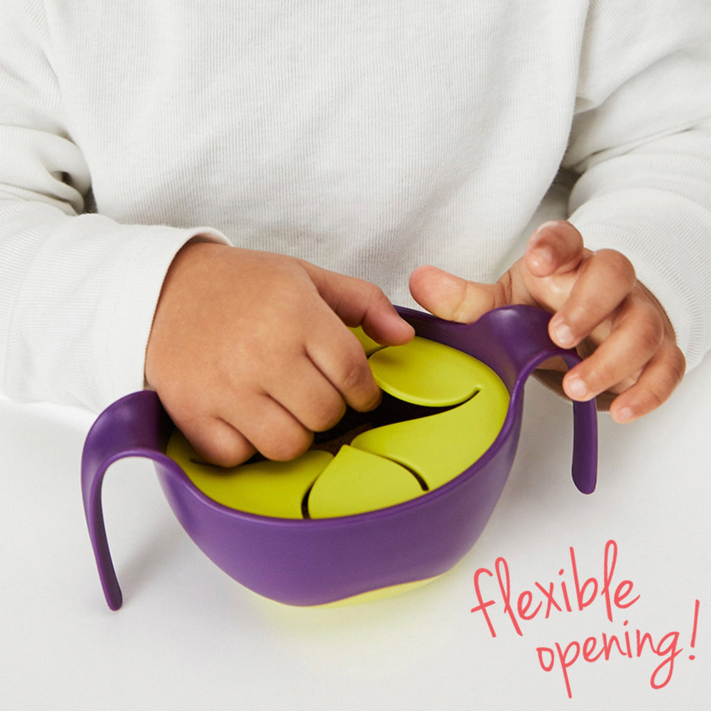 child with Bowl + straw - lemon sherbet - b.box for kids