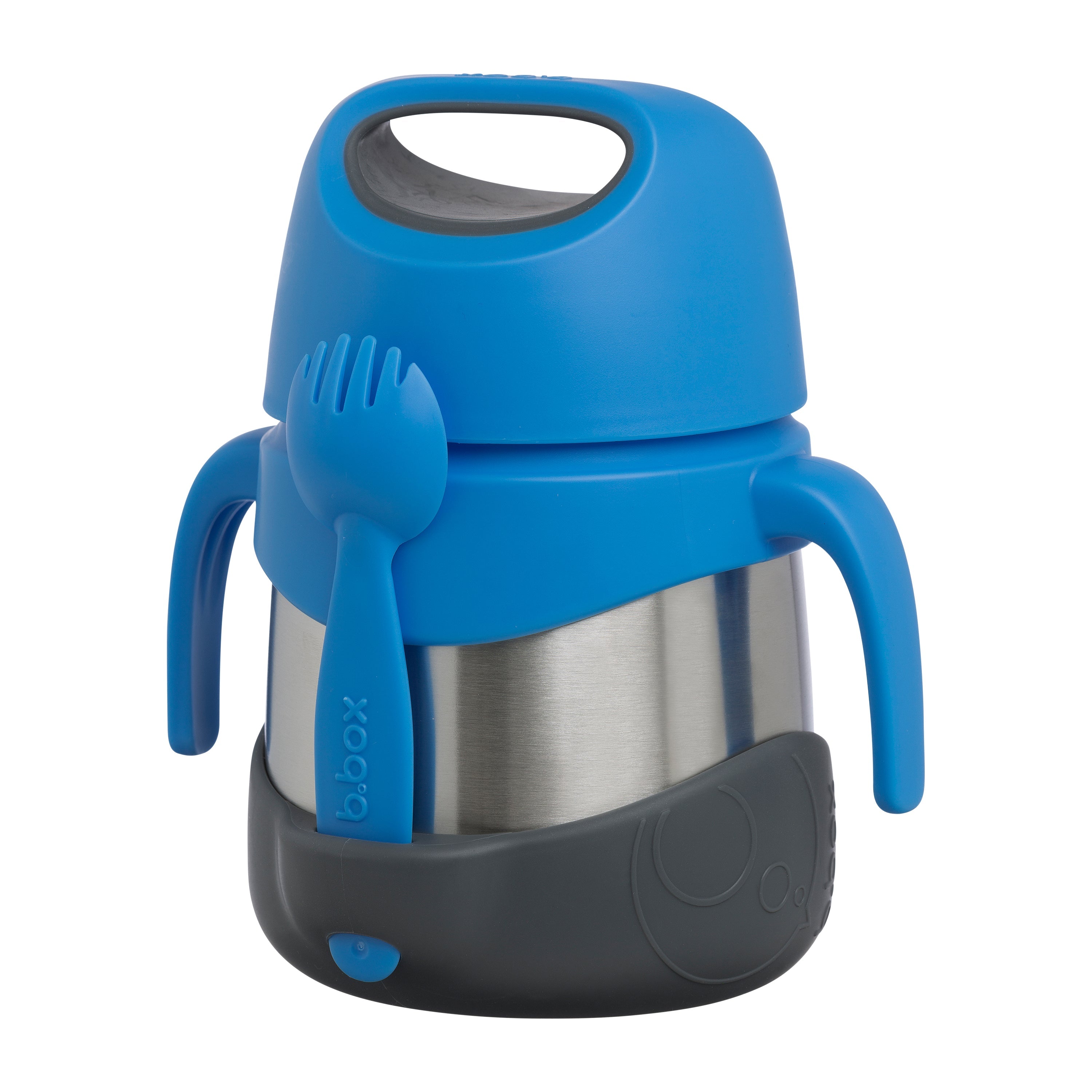 insulated food jar - blue slate