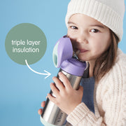 500mL Insulated Drink Bottle - blush crush
