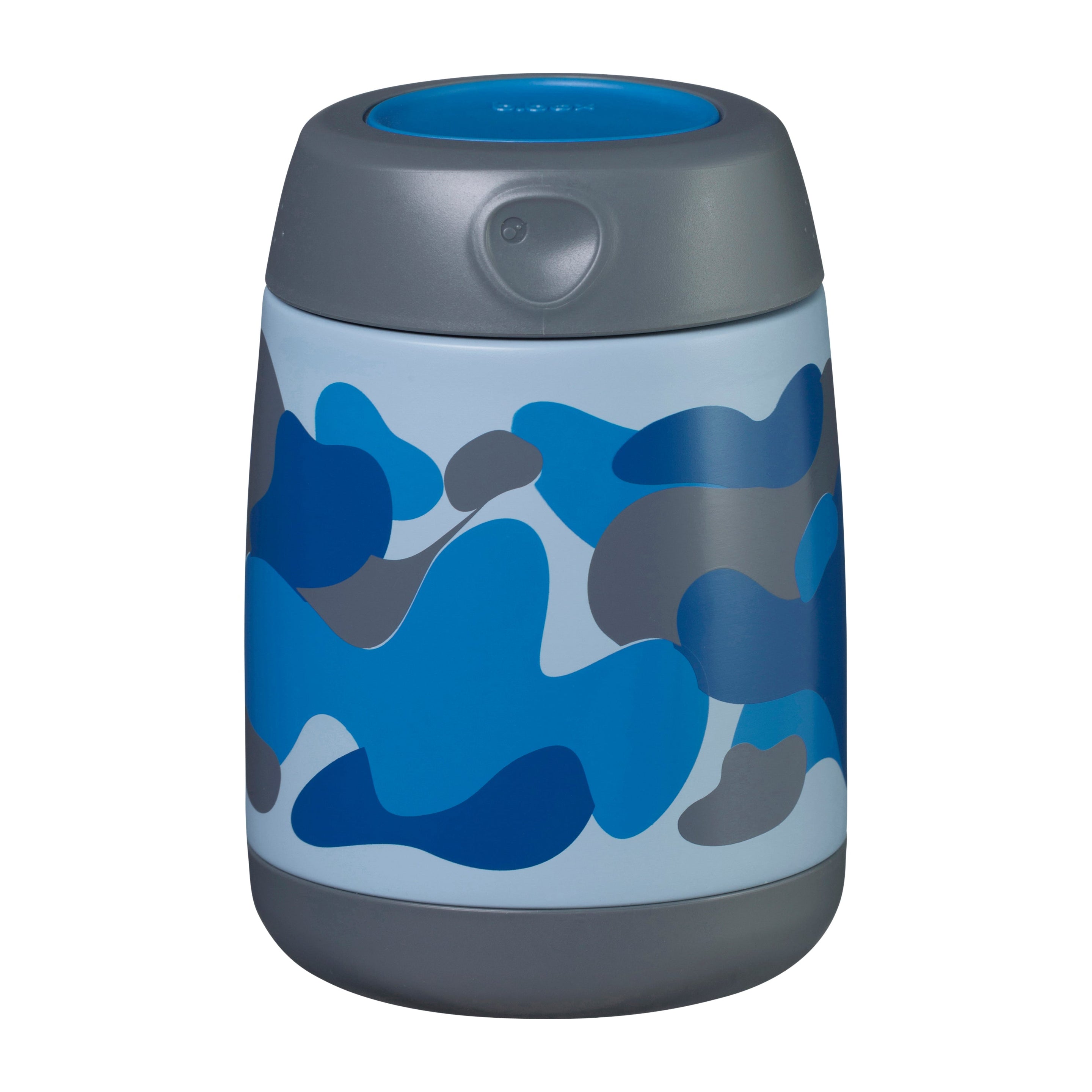 insulated food jar mini - blue camo - b.box for kids