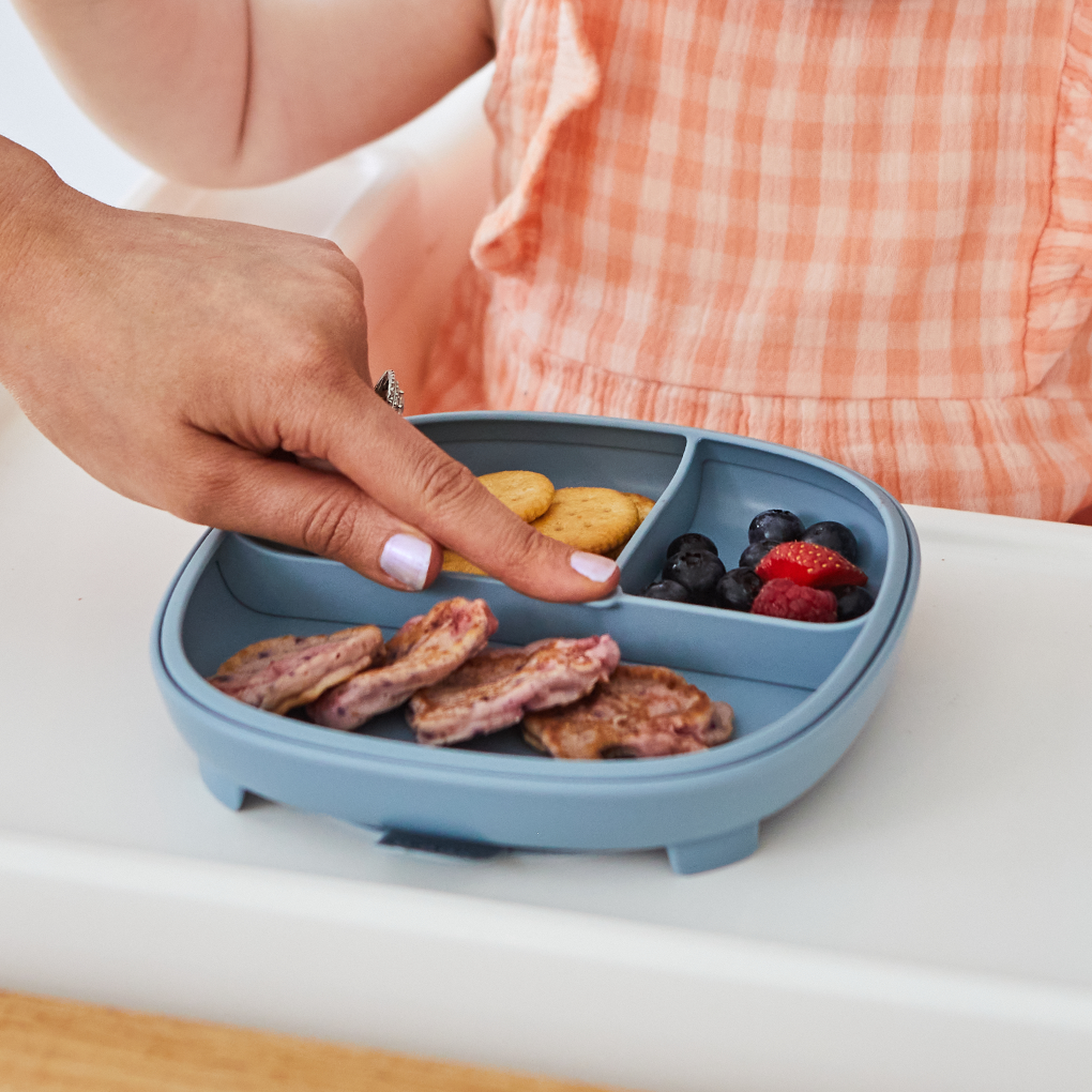 Assiette à ventouse 2 en 1 - océan