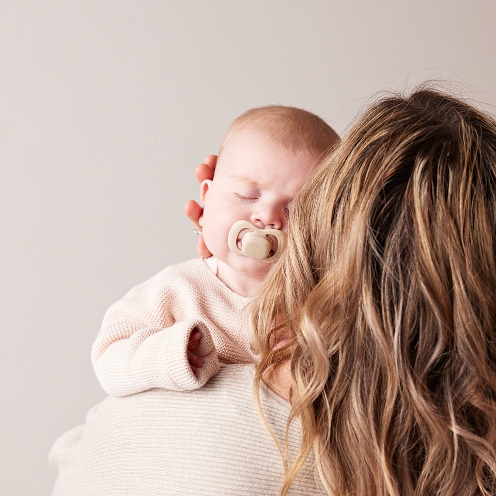 pacifier twin pack - blush + latte