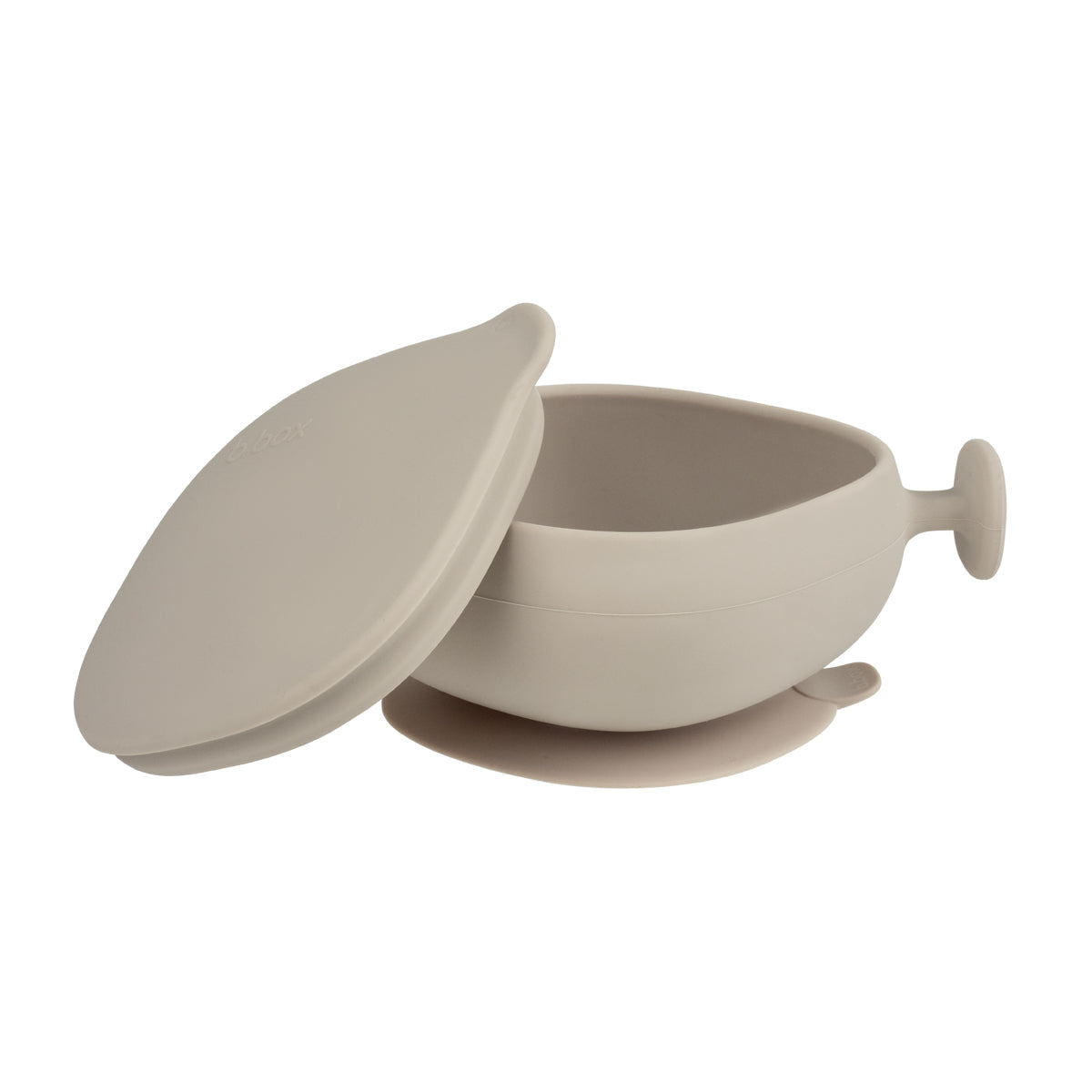 Bol + couvercle en silicone - latte
