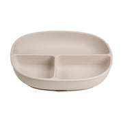 Assiette + couvercle en silicone - latte