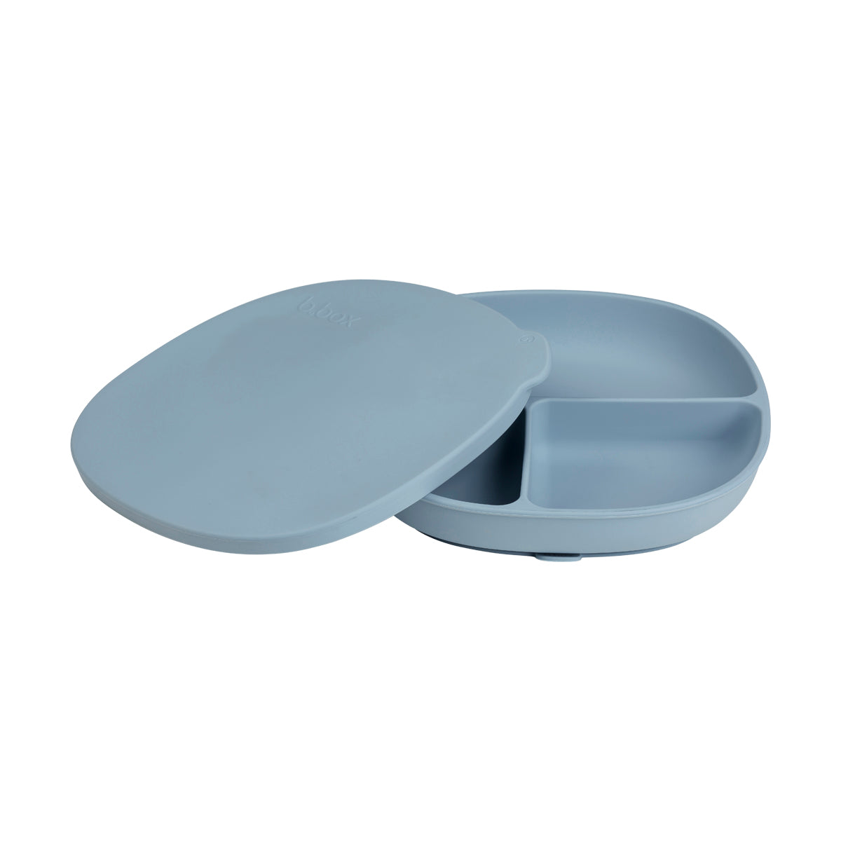 Assiette + couvercle en silicone - océan
