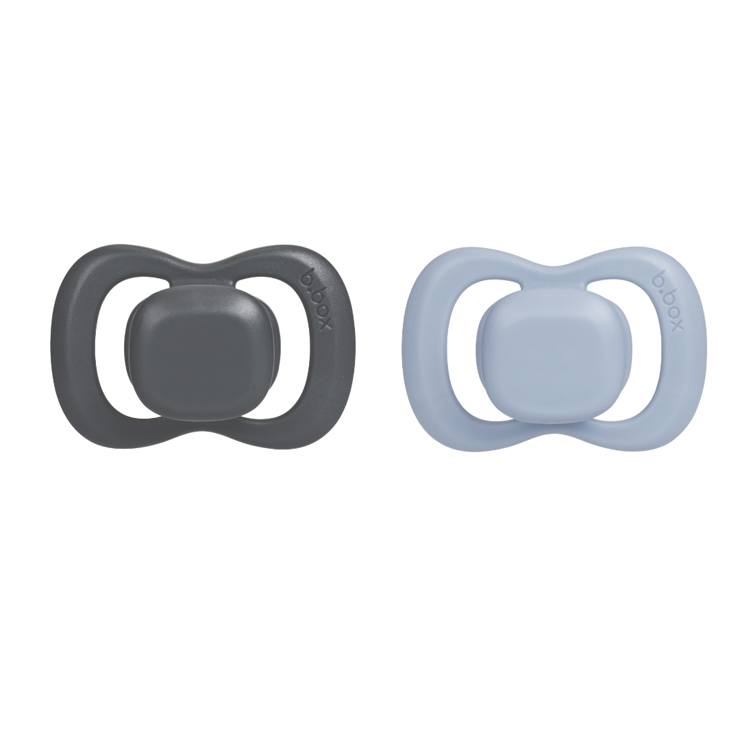pacifier twin pack - storm + sky (silicone only)