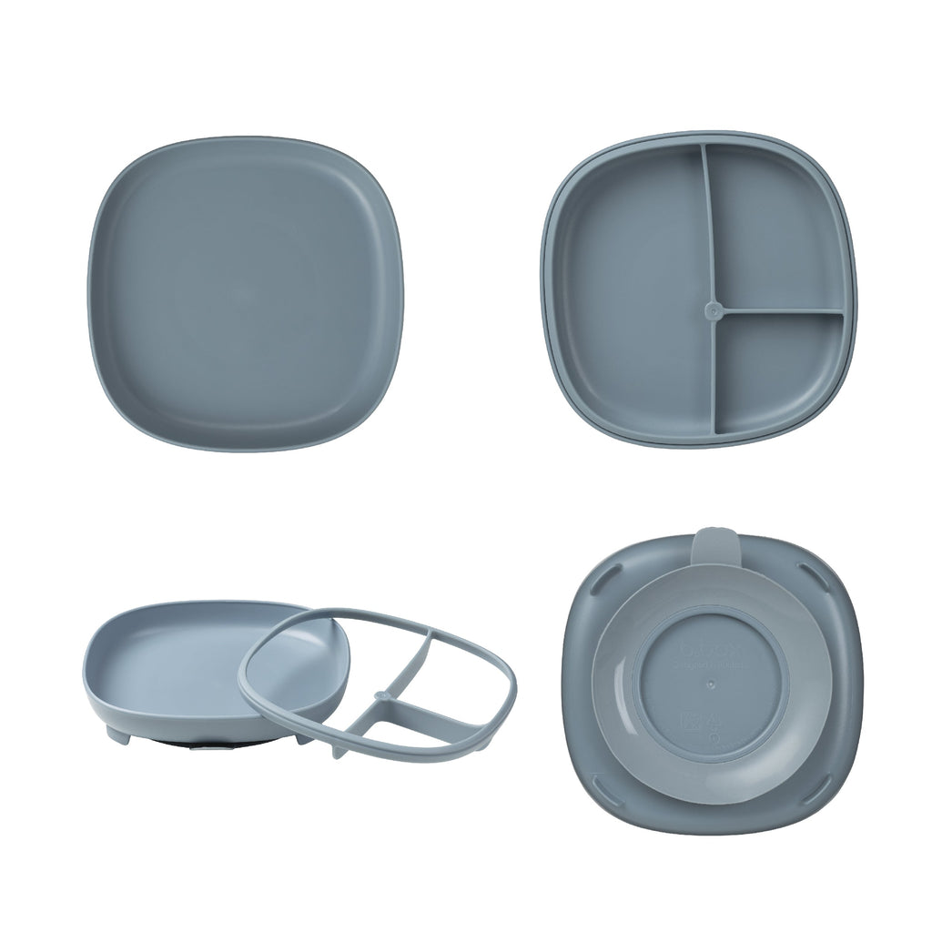 Assiette à ventouse 2 en 1 - océan
