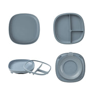 Assiette à ventouse 2 en 1 - océan