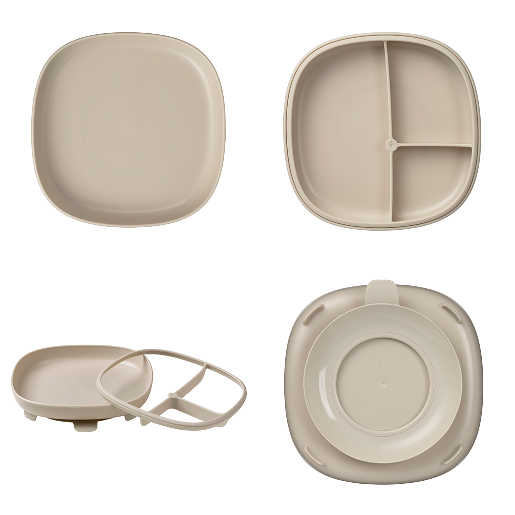 Assiette à ventouse 2 en 1 - latte
