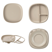 Assiette à ventouse 2 en 1 - latte