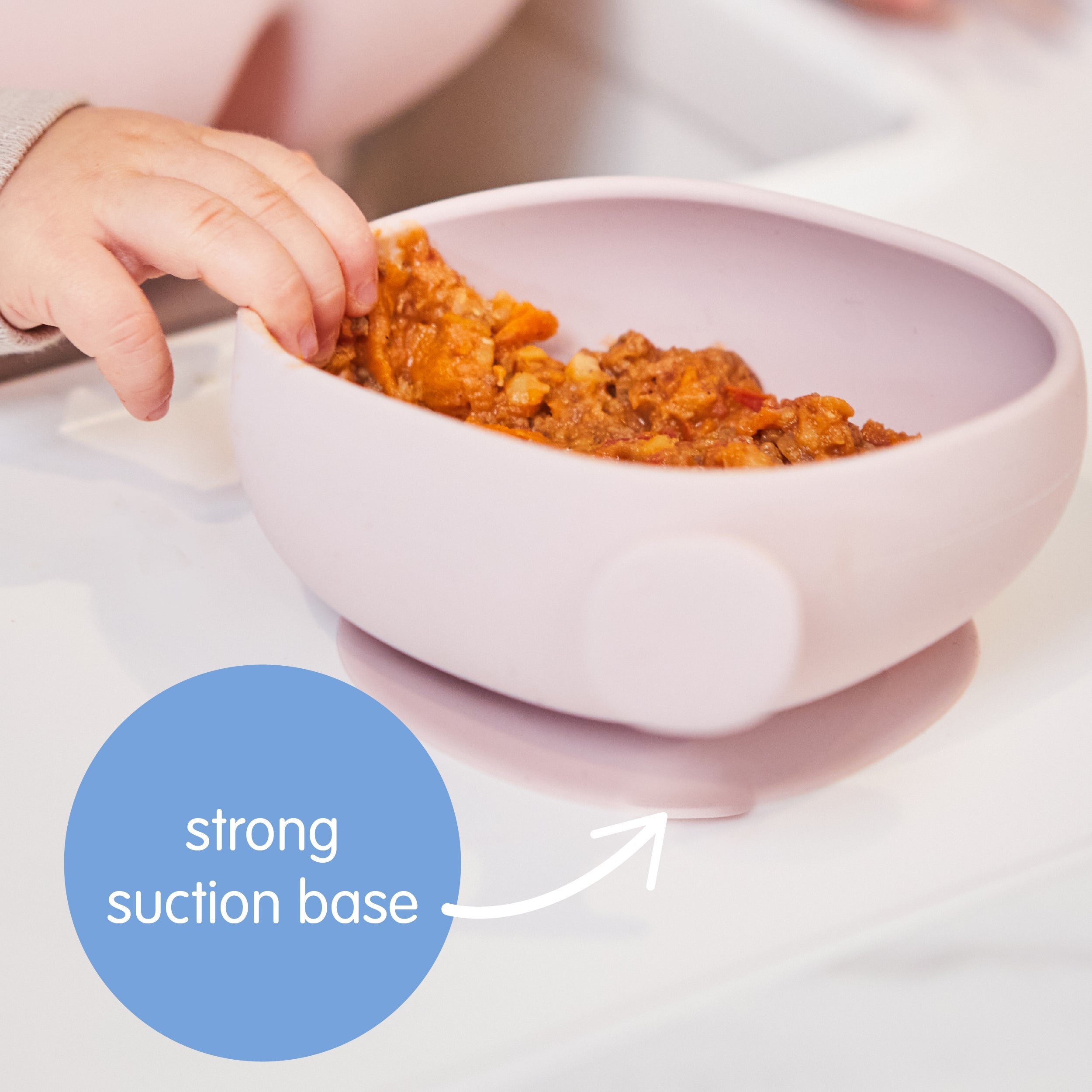 Bol + couvercle en silicone - latte