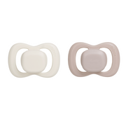 pacifier twin pack - vanilla + blush (silicone only)