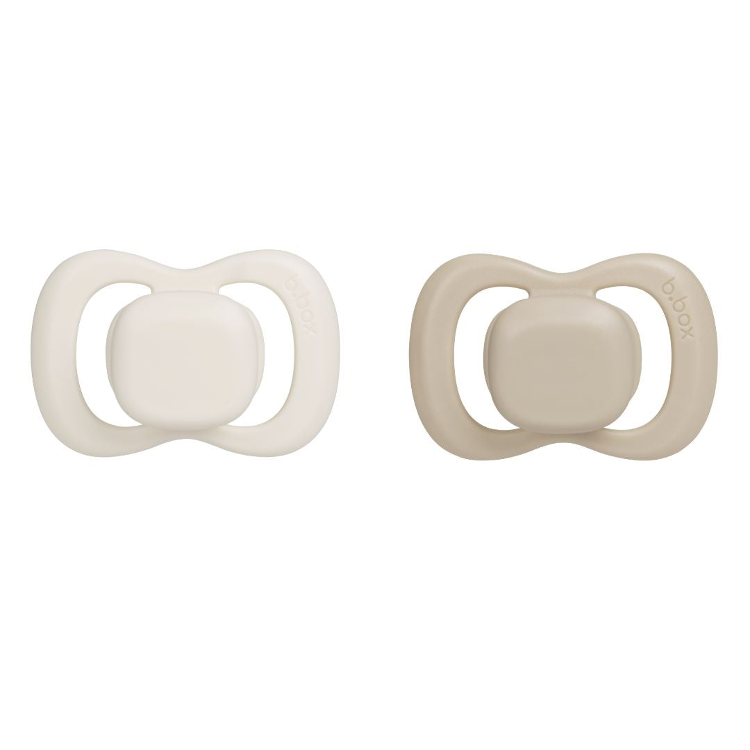 pacifier twin pack - vanilla + latte (latex only)