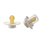 fopspeen twin pack - vanille + latte (alleen latex)