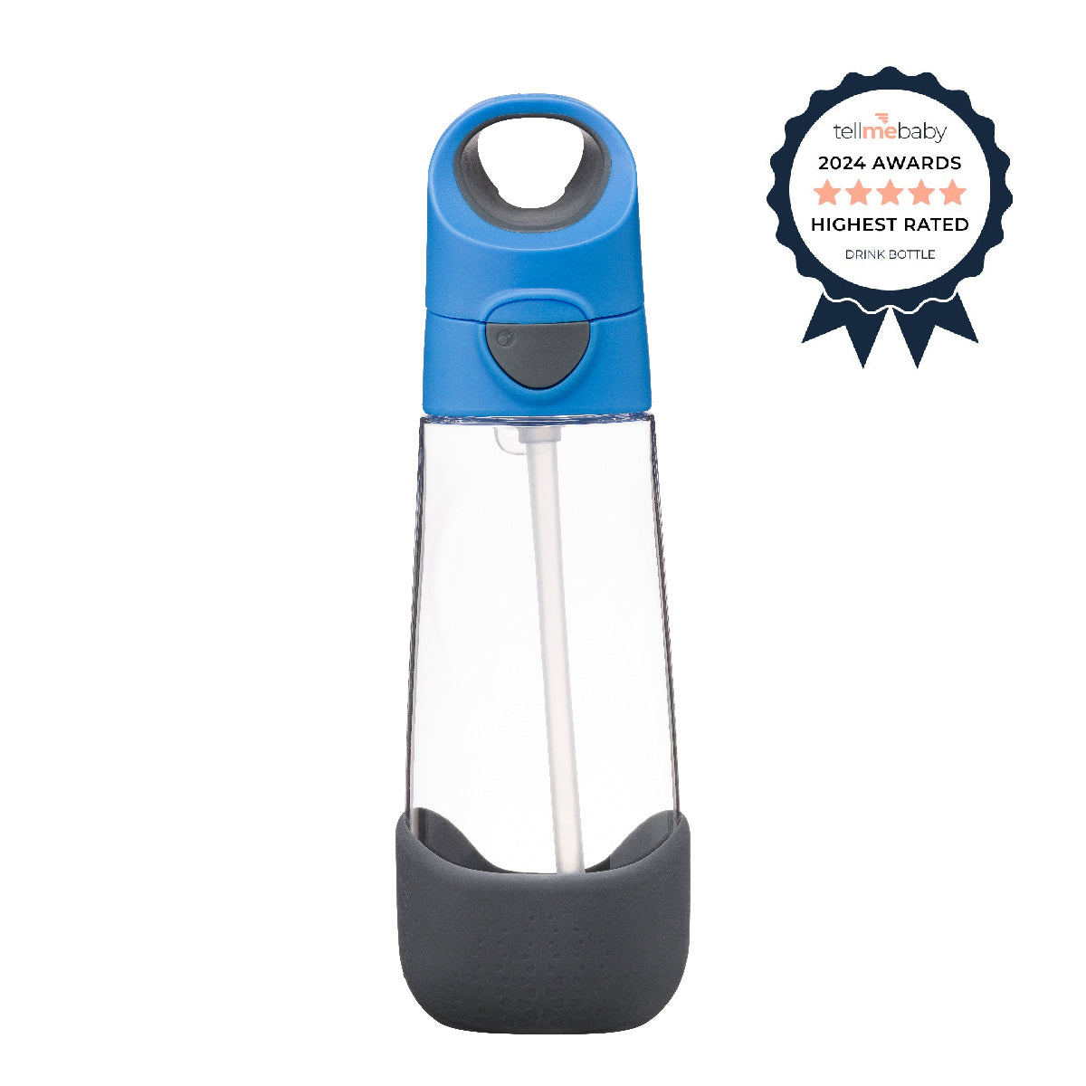 tritan™ drinkfles 600ml - blauwe leisteen