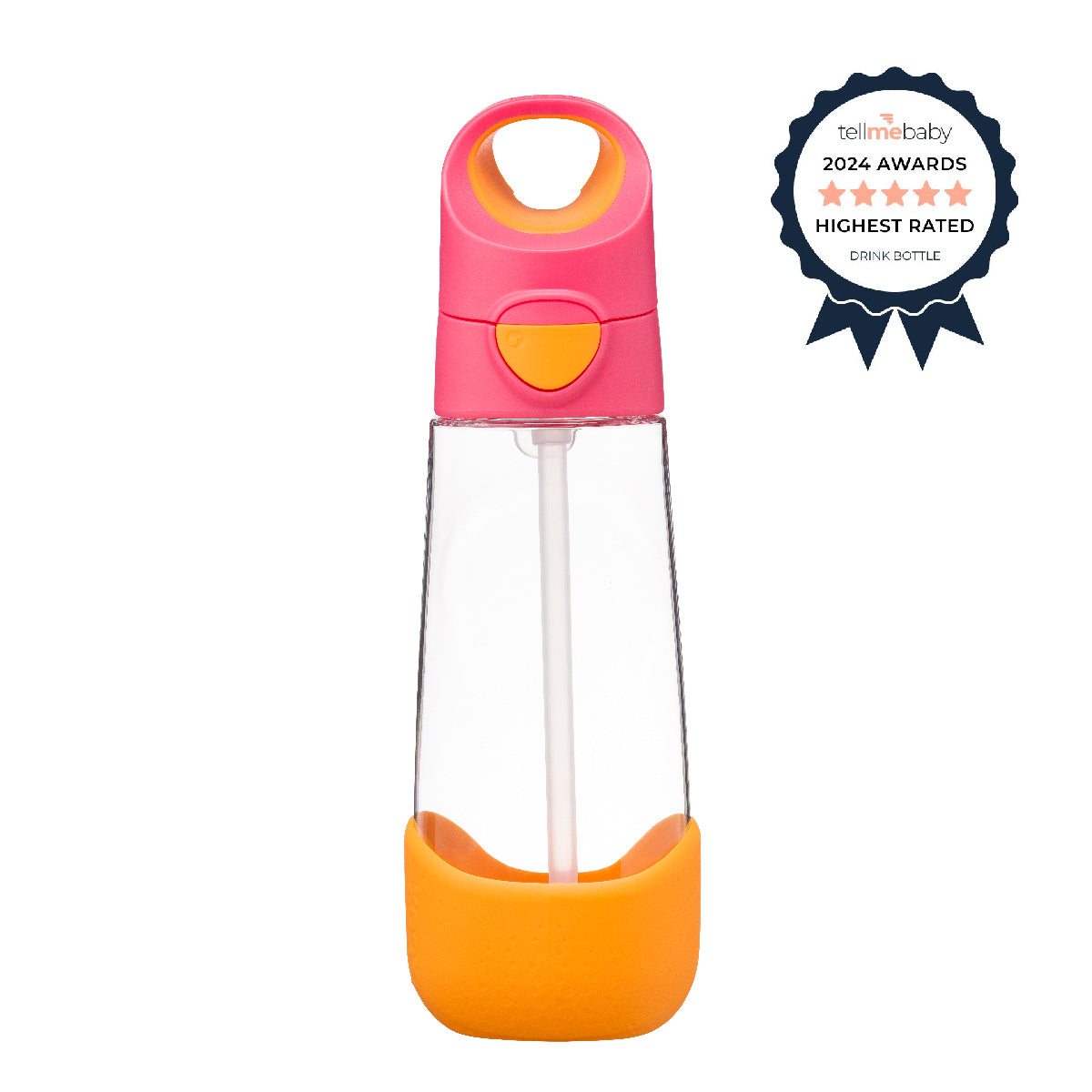 tritan™ drinkfles 600ml - aardbeienshake
