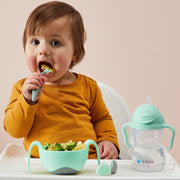 Bowl + straw - pistachio - b.box for kids
