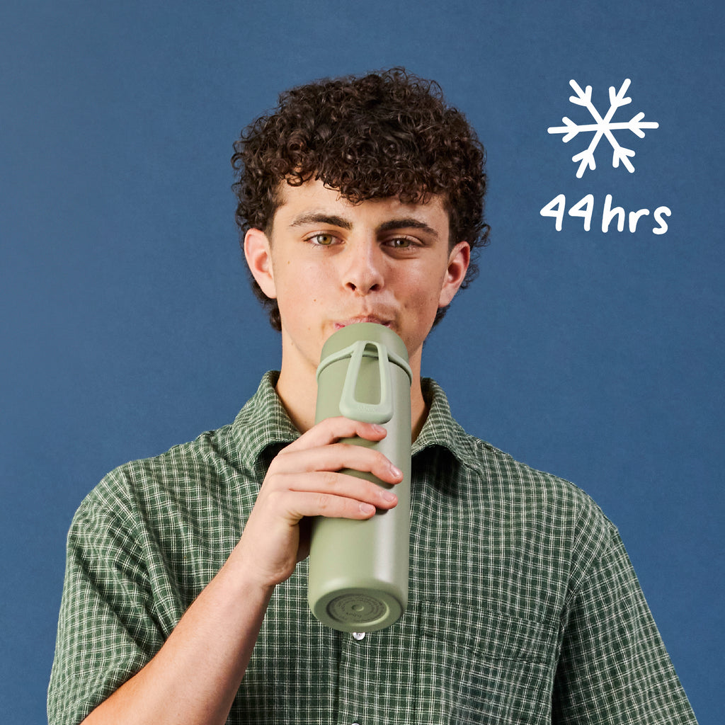 690 ml geïsoleerde fles met klapdeksel - middernacht