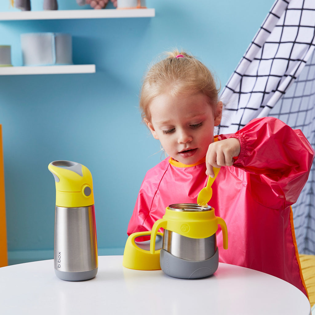 insulated food jar - blue slate - b.box for kids