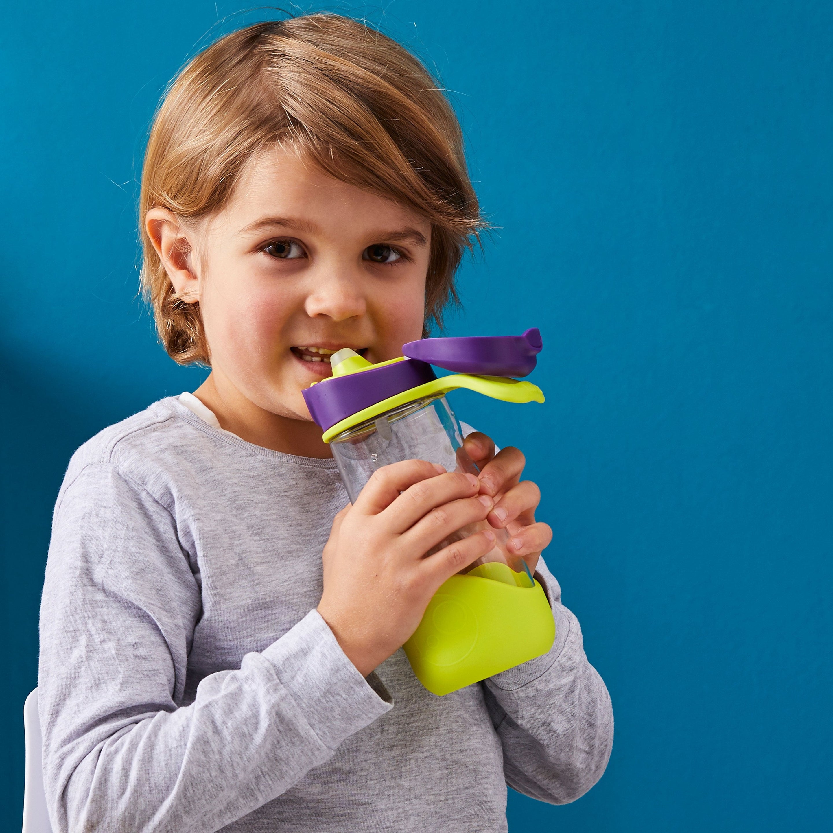 sport spout 450ml bottle - passion splash - b.box for kids